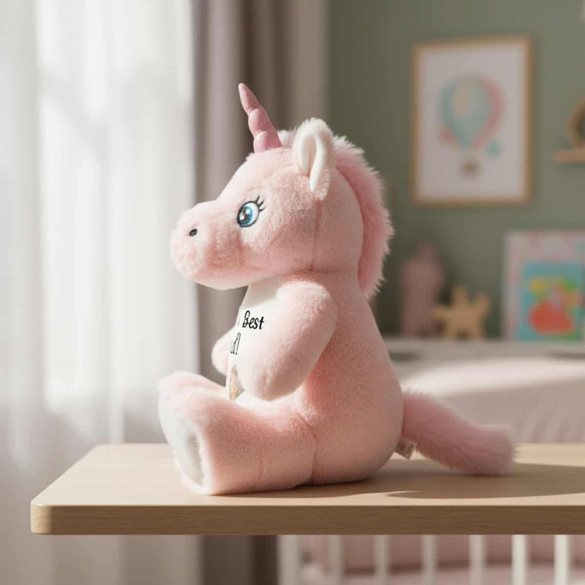 Personalised Photo Heart Unicorn Father's Day Teddy Bear - Image 4