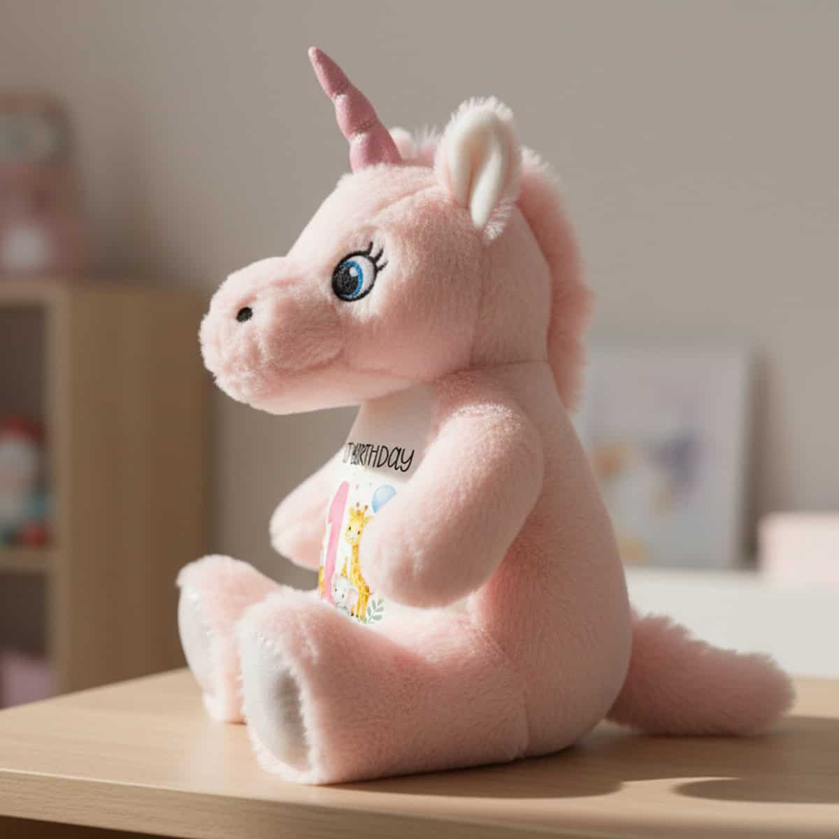 Personalised Jungle Birthday Unicorn Teddy Bear - Image 4