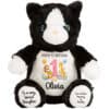 Personalised Jungle 1st Birthday Cat Teddy Bear