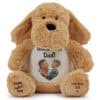 Cute teddy bear with personalised message for Father's Day from Heart & Sew.