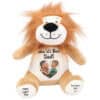 Custom teddy bear with photo and messages for Dad from Heart & Sew.