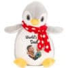 Personalised Photo Heart Father's Day Penguin Teddy Bear