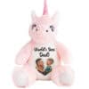 Personalised Photo Heart Unicorn Father's Day Teddy Bear